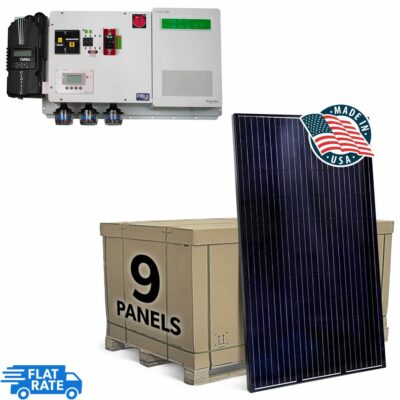 The Cabin 2.79 kW 9-Panel Mission Solar Off-Grid Solar System 1
