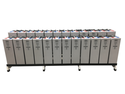 Discover Battery OPzV Tubular Gel 1,265Ah 60.7kWhr / 48VDC w/ Racking & Interconnects (24) Battery Bank 1