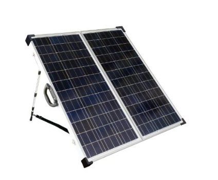 Solarland SLP130F-12S Silver Poly 130 W Foldable Solar Charging Kit Solar Panel 1