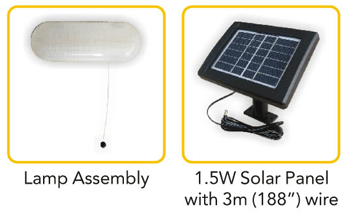 Solarland BSL-P8002M-1 LED Solar Shed Light Lighting 1