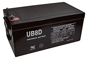 UPG Deep Cycle 200 Ah 24 VDC 4,800 Wh (4) Battery Bank 1
