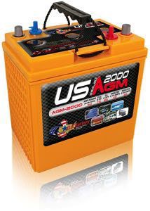 U.S. Battery AGM US 2000 Battery 1