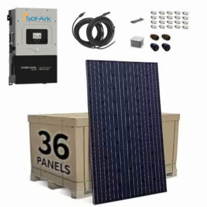 Off Grid Sol-Ark System: 36 Panel 14.22 kW - Unbound Solar